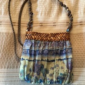 Bohemian Woven Strap Crossbody Bag - Multicolor